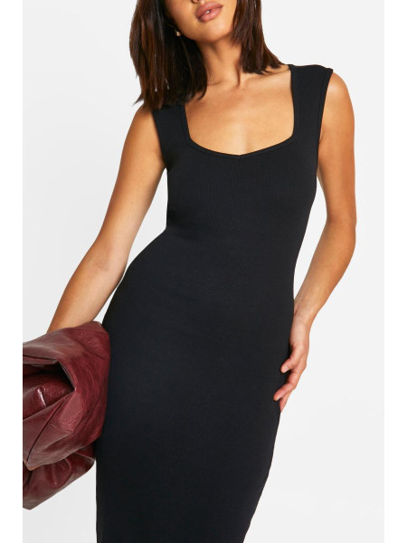 Базове плаття максі з вирізом у формі серця