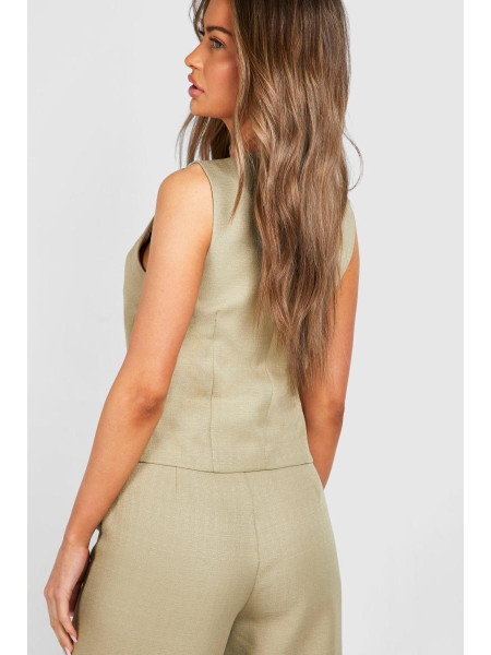 Жилет із текстурованим контурним швом