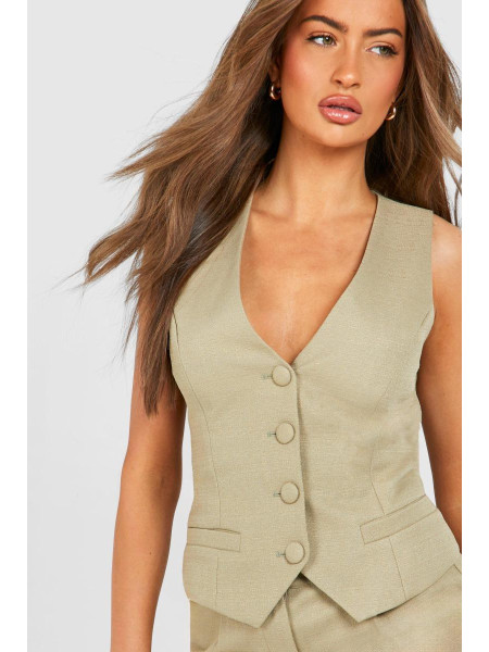 Жилет із текстурованим контурним швом