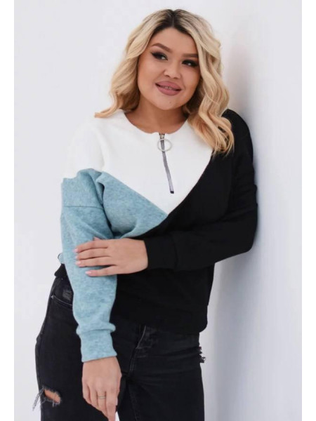 Ангорова кофтинка з блискавкою 