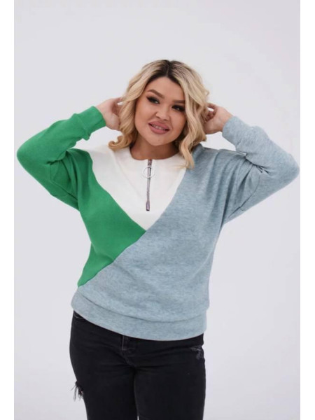 Ангорова кофтинка з блискавкою 