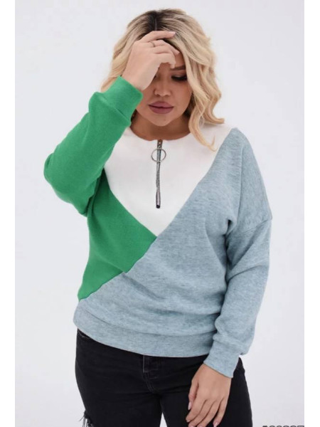 Ангорова кофтинка з блискавкою 