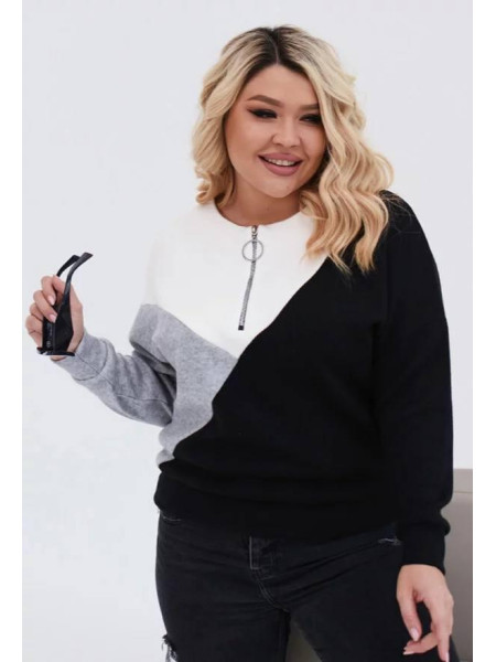 Ангорова кофтинка з блискавкою 