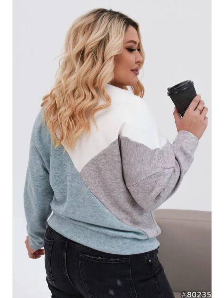 Ангорова кофтинка з блискавкою 