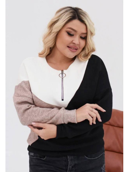 Ангорова кофтинка з блискавкою 