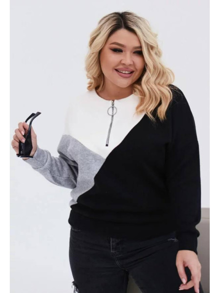 Ангорова кофтинка з блискавкою 