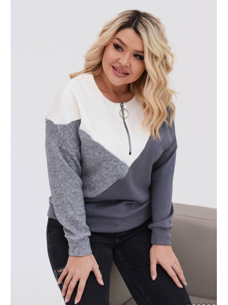 Ангорова кофтинка з блискавкою 