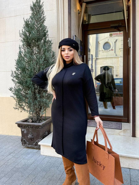 Сукня ангорова Арктика з брошкою 