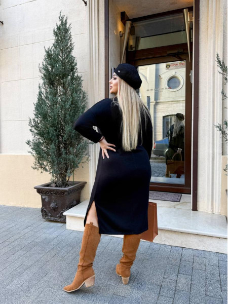 Сукня ангорова Арктика з брошкою 