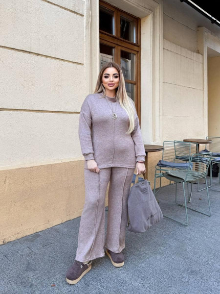 Сукня ангорова Арктика з брошкою 