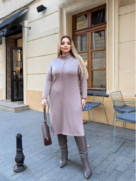 Сукня ангорова Арктика з брошкою 