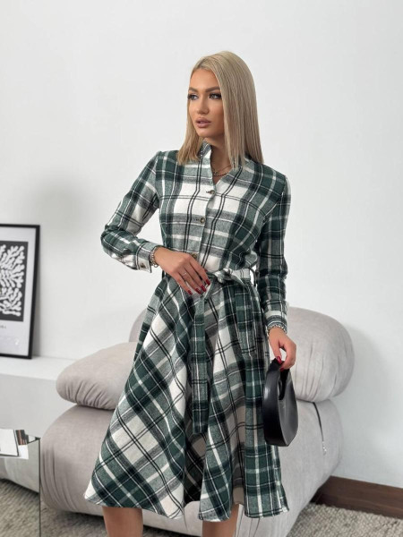 Кашемірова сукня в клітинку 