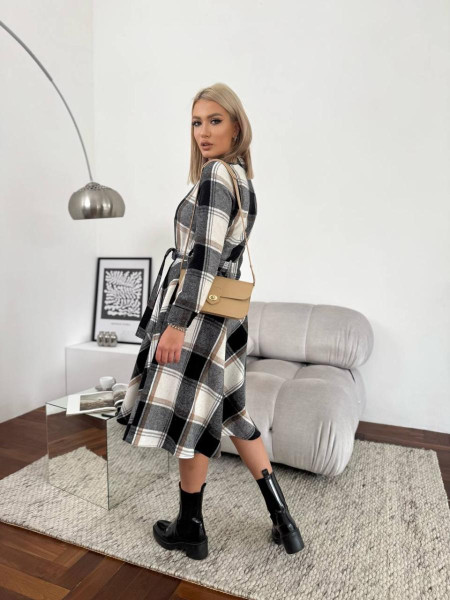 Кашемірова сукня в клітинку 