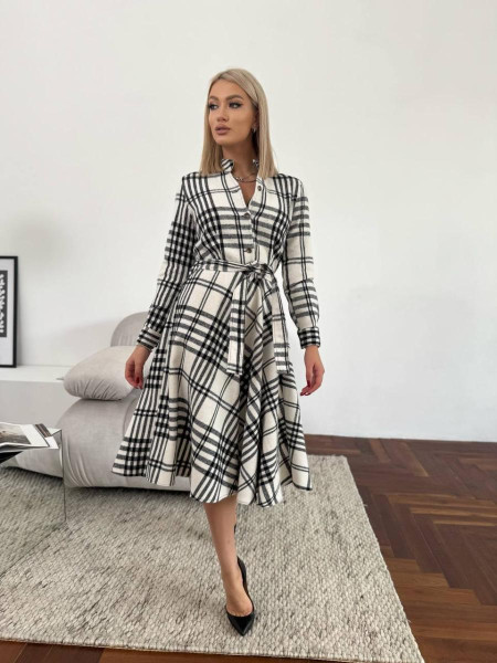 Кашемірова сукня в клітинку 