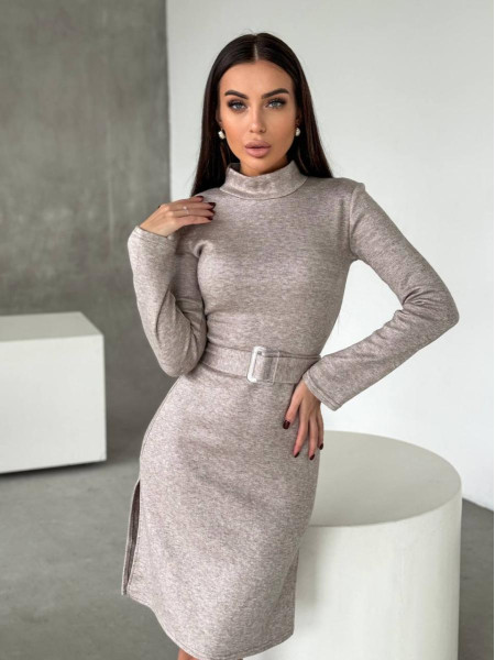 Ангорова сукня з поясом 