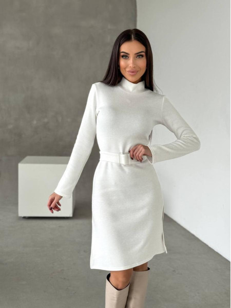 Ангорова сукня з поясом 