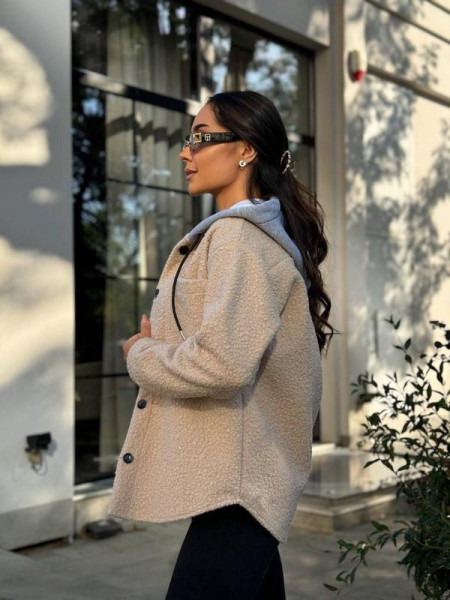 Сорочка баранець з капюшоном 