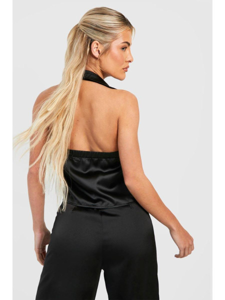 Атласна блузка кольору хакі