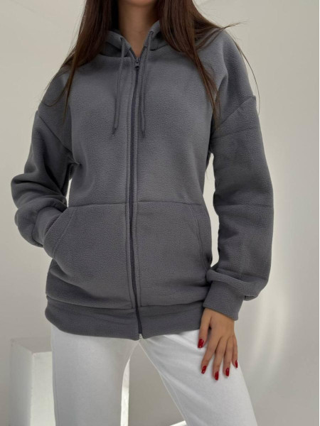 Флісова кофта на змійці 