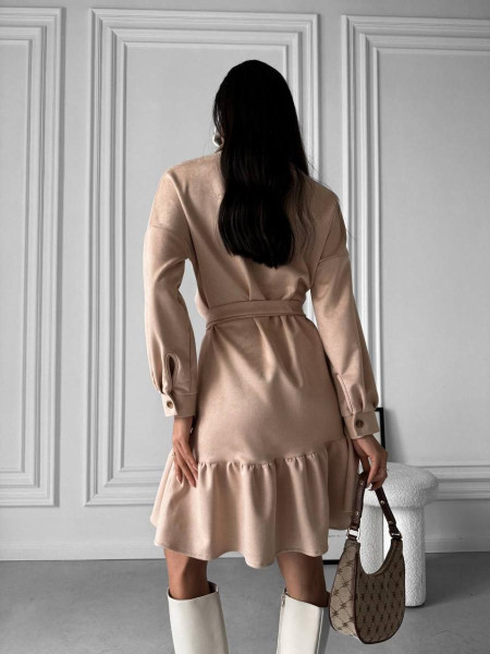 Замшева сукня 