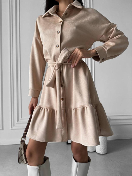 Замшева сукня 