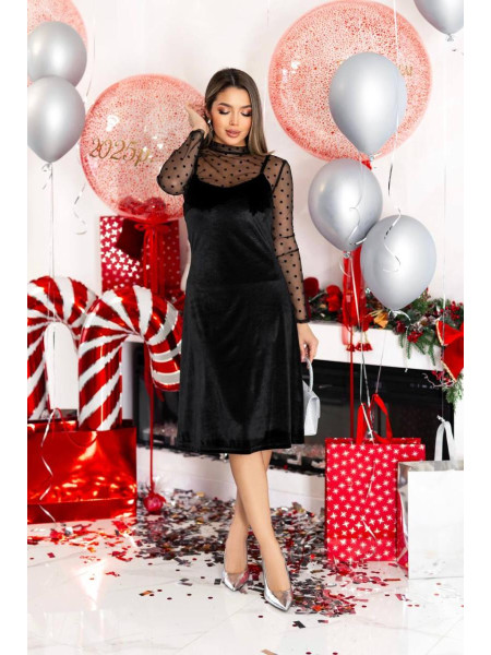 Комплект сукня кофтинка сітка 