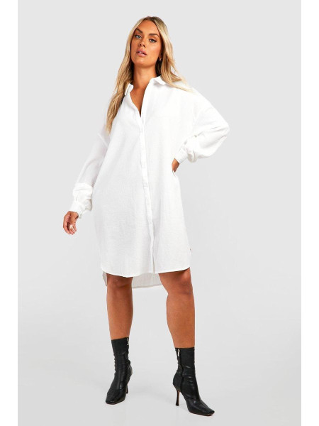 Довга сорочка з білою текстурою