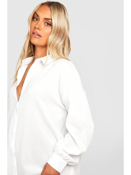 Довга сорочка з білою текстурою