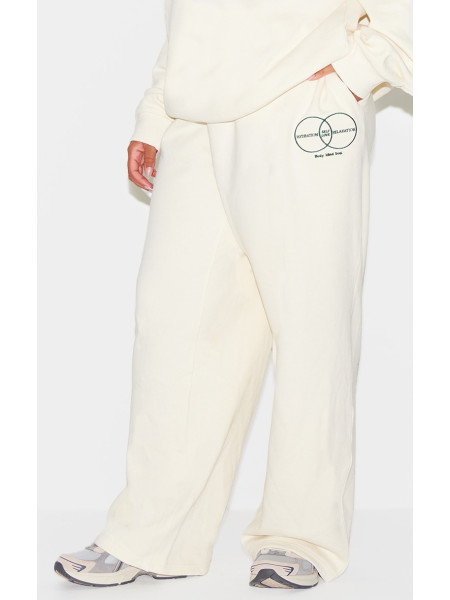 Кремове коло оздоровлення преміум -друк негабаритна толстовка