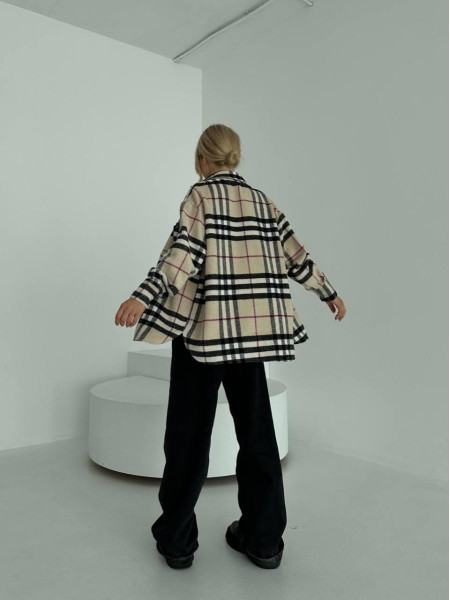 Сорочка кашемірова у клітинку 