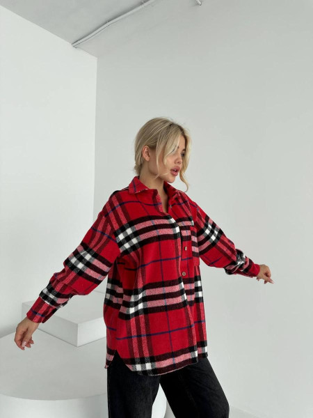 Сорочка кашемірова у клітинку 