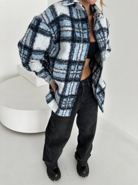 Сорочка кашемірова у клітинку 