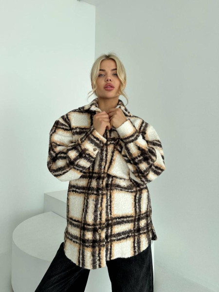 Сорочка кашемірова у клітинку 