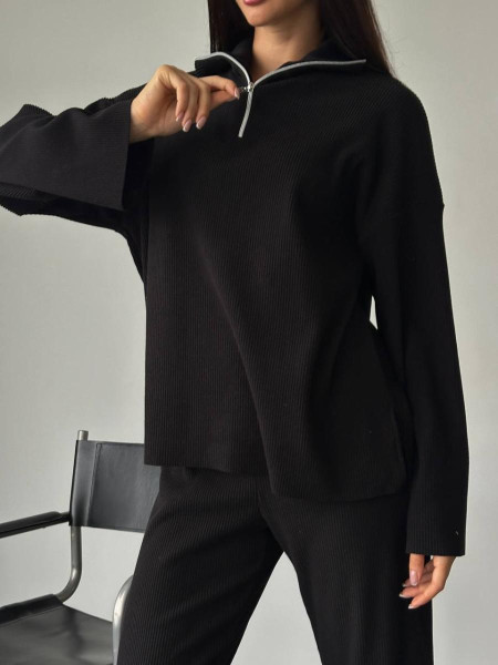 Костюм ангора рубчик з напиленням флісу 