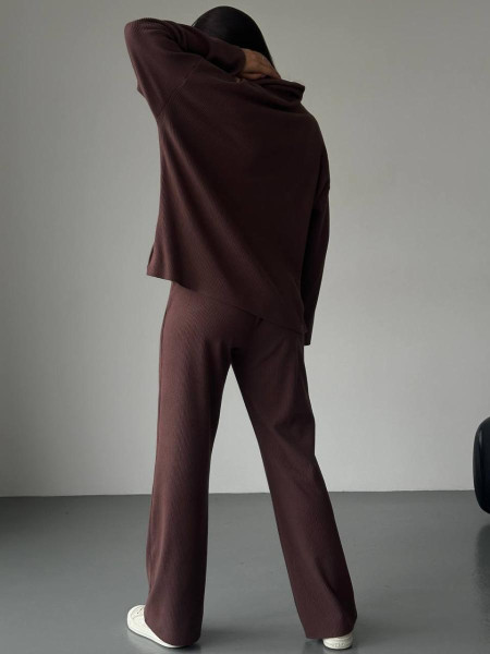 Костюм ангора рубчик з напиленням флісу 