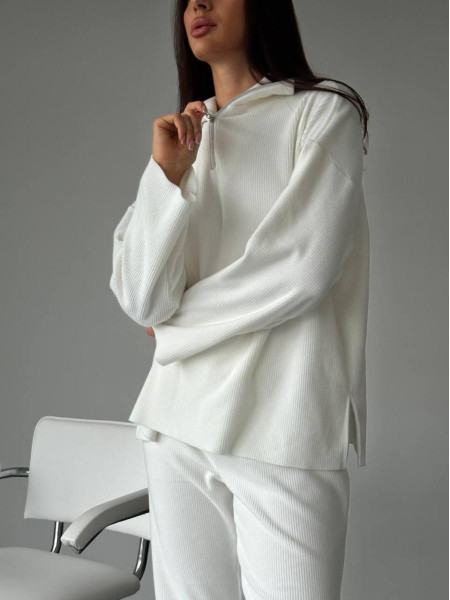 Костюм ангора рубчик з напиленням флісу 