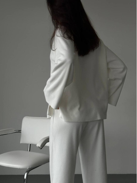 Костюм ангора рубчик з напиленням флісу 