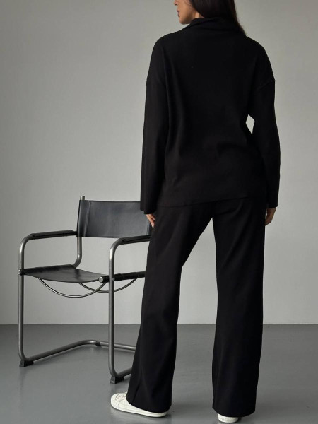 Костюм ангора рубчик з напиленням флісу 