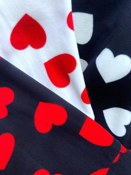 Флісовий худі серця 