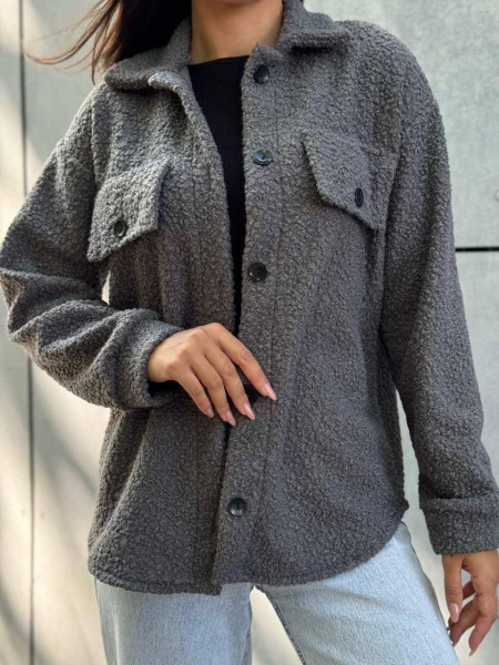 Тепла сорочка на гудзиках баранець 