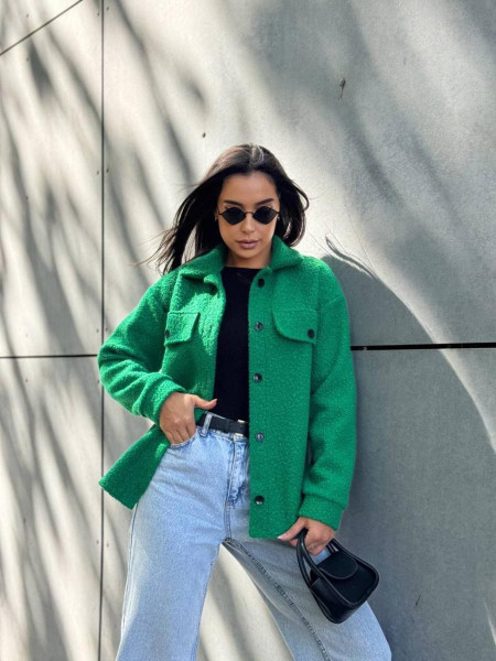 Тепла сорочка на гудзиках баранець 