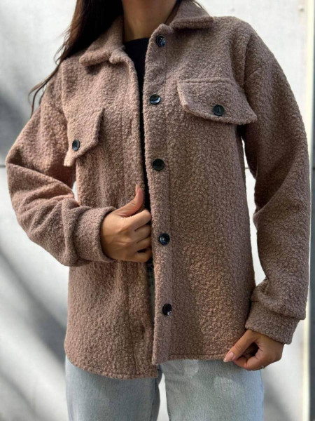 Тепла сорочка на гудзиках баранець 