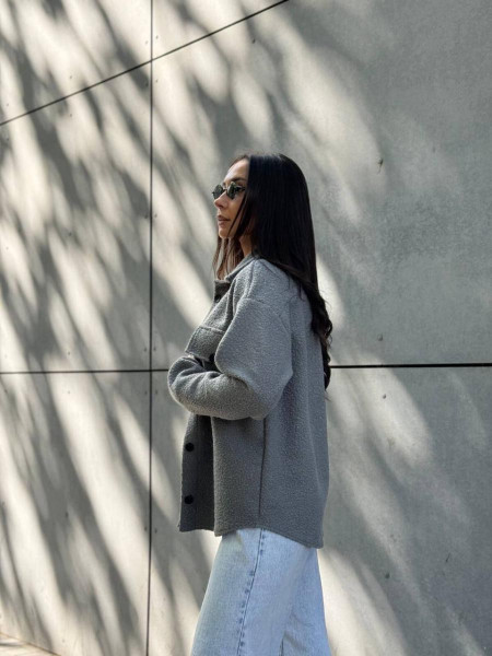 Тепла сорочка на гудзиках баранець 