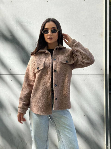 Тепла сорочка на гудзиках баранець 