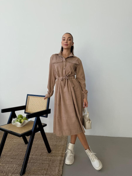 Вельветова сукня 