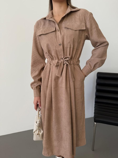 Вельветова сукня 