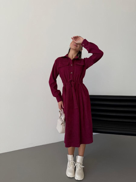 Вельветова сукня 