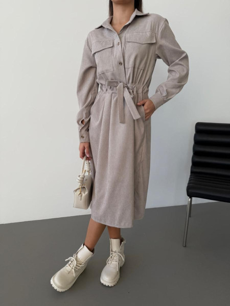 Вельветова сукня 