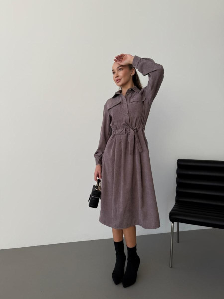 Вельветова сукня 