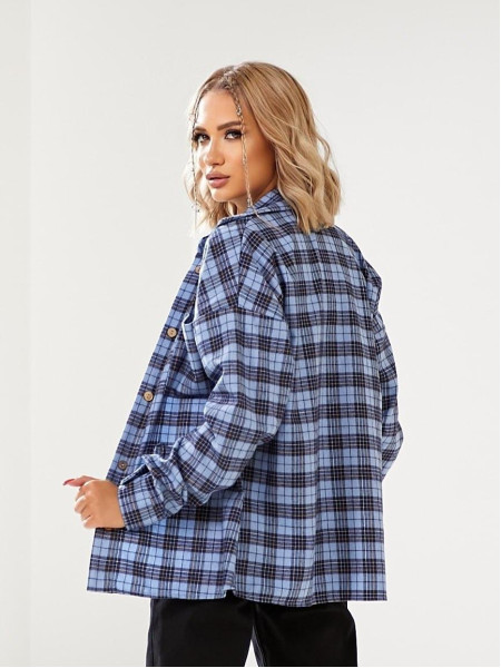 Сорочка в клітинку з фланелі 